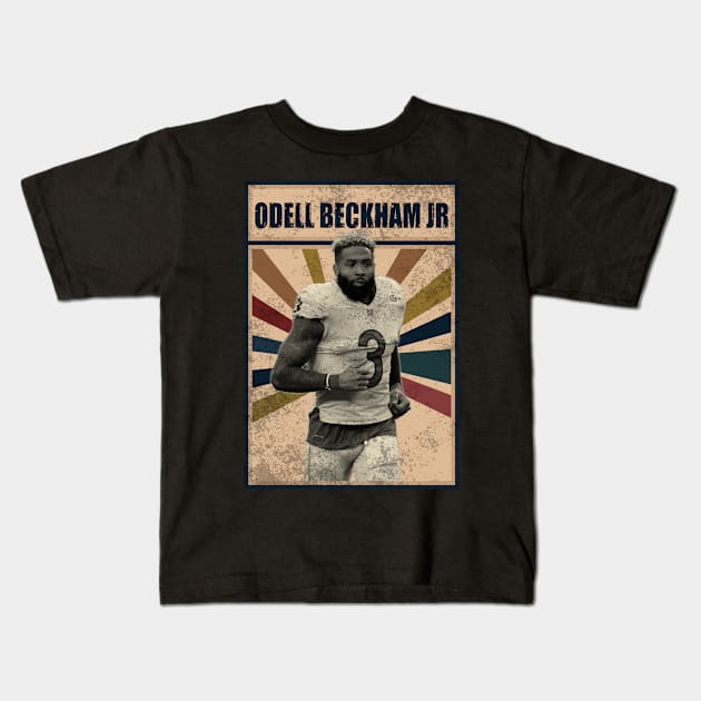 Baltimore Ravens Odell Beckham Jr Kids T-Shirt by RobinaultCoils